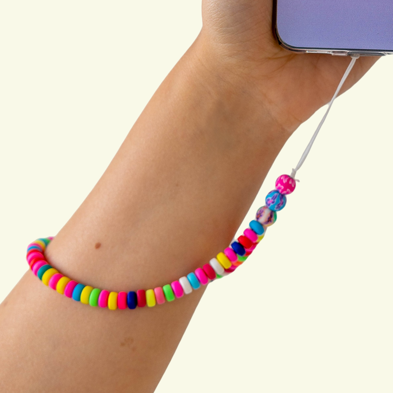 Kleurrijke Kralen Telefoonarmband